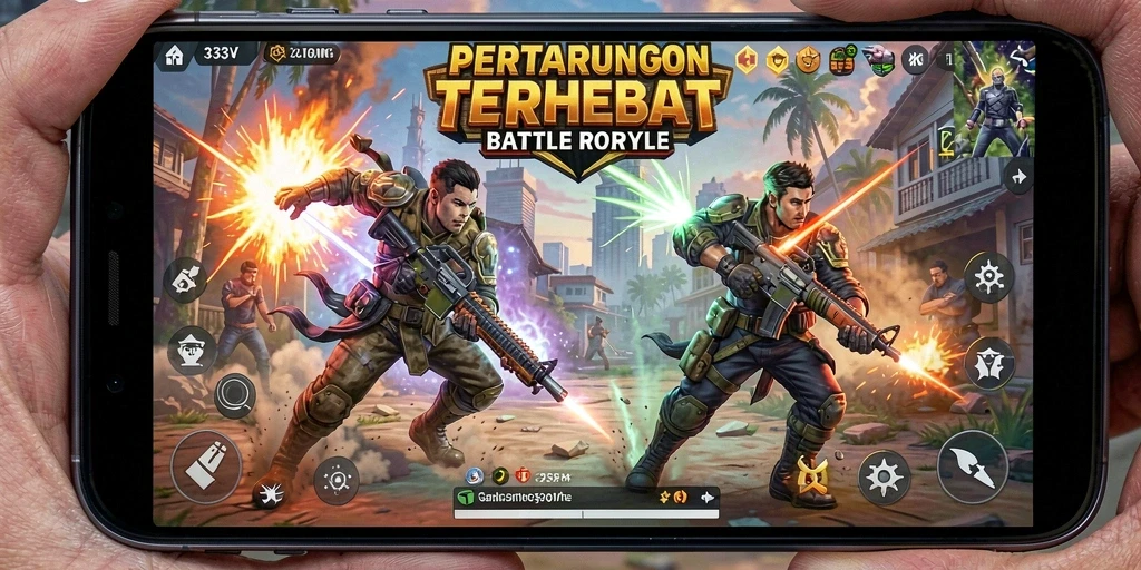 Gameplay seru 333V dalam pertempuran Battle Royale yang menegangkan.