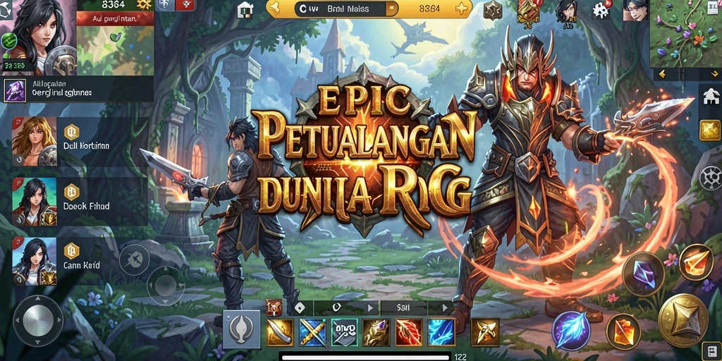 Screenshot gameplay <strong>8364</strong> menampilkan aksi seru dan eksplorasi dunia RPG yang luas.