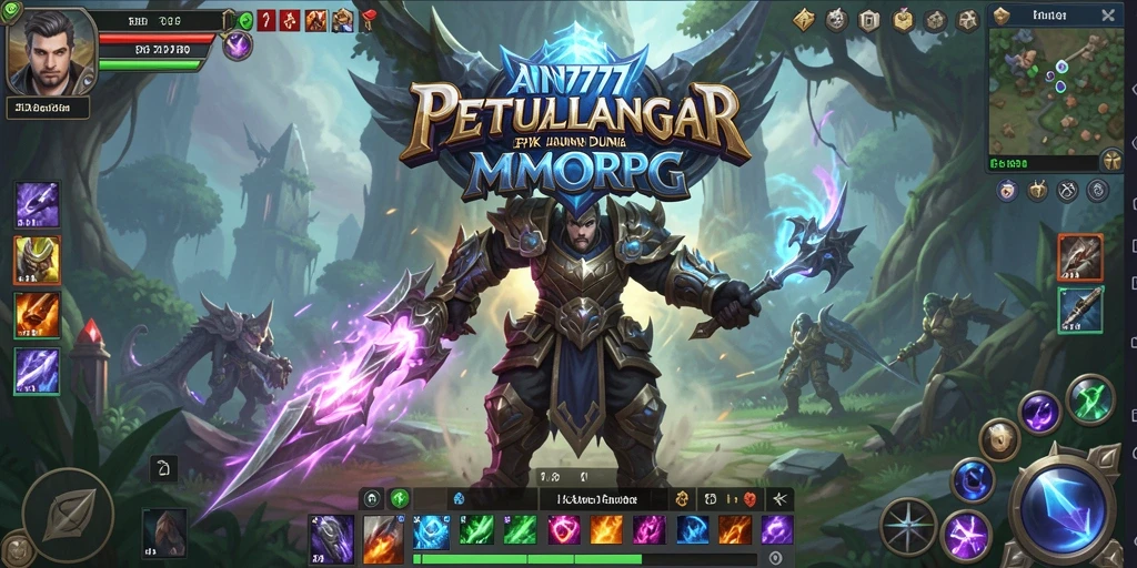 Tampilan gameplay AN777 yang memukau dalam petualangan MMORPG.