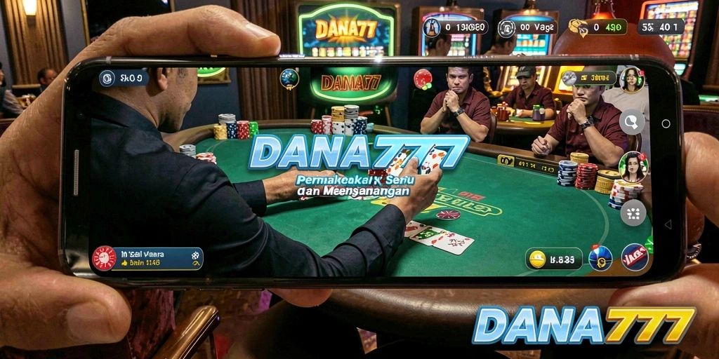 Tampilan gameplay DANA777 yang seru dan menarik di poker.