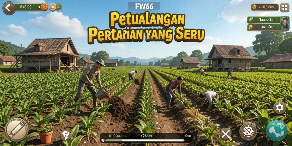 Tampilan menarik dari gameplay pertanian yang seru di FW66.