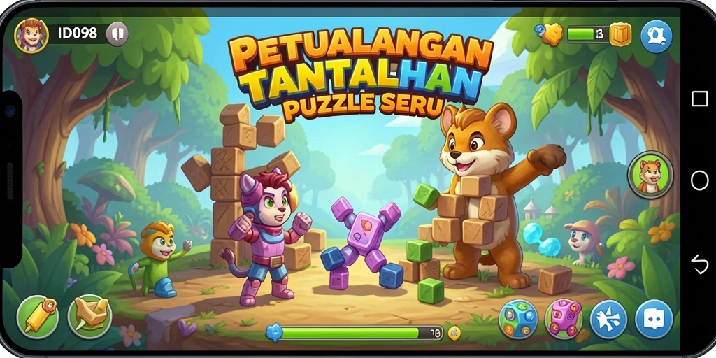 Gameplay menarik ID098 dengan berbagai tantangan Puzzle.