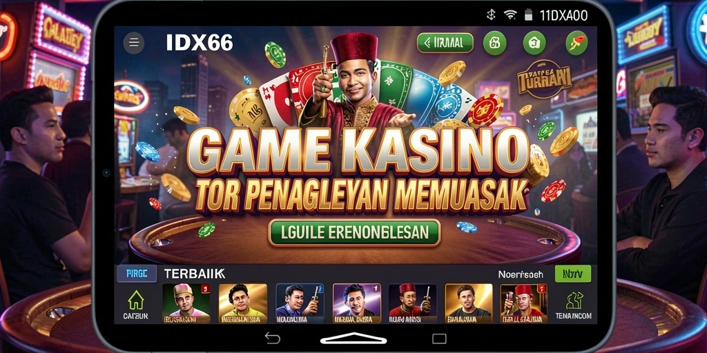 Tampilan gameplay Kasino yang menarik dan interaktif dari IDX66.