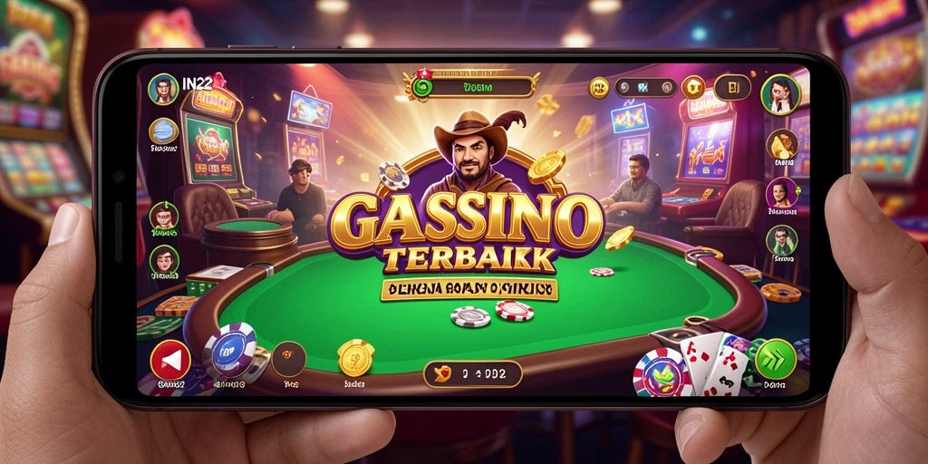 Tangkapan layar menunjukkan keseruan bermain Kasino di IN22.