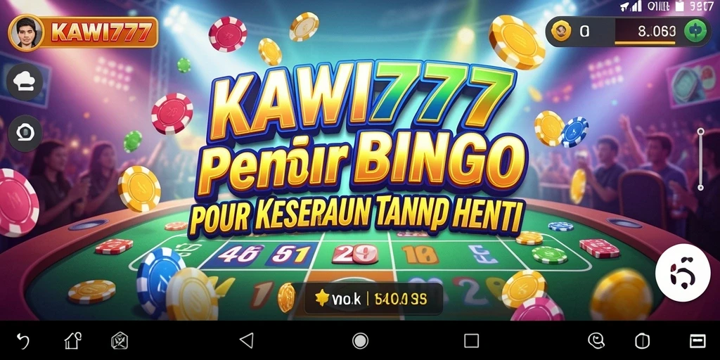 Screenshot menampilkan gameplay aksi seru dari KAWI777 Bingo.