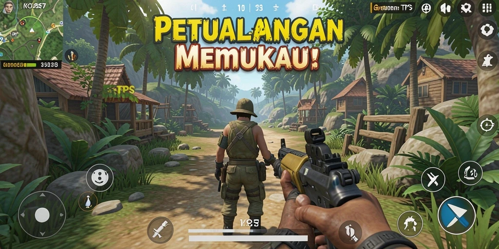 Screenshot utama KO857 menampilkan aksi tembak-menembak yang mendebarkan dalam gameplay TPS.