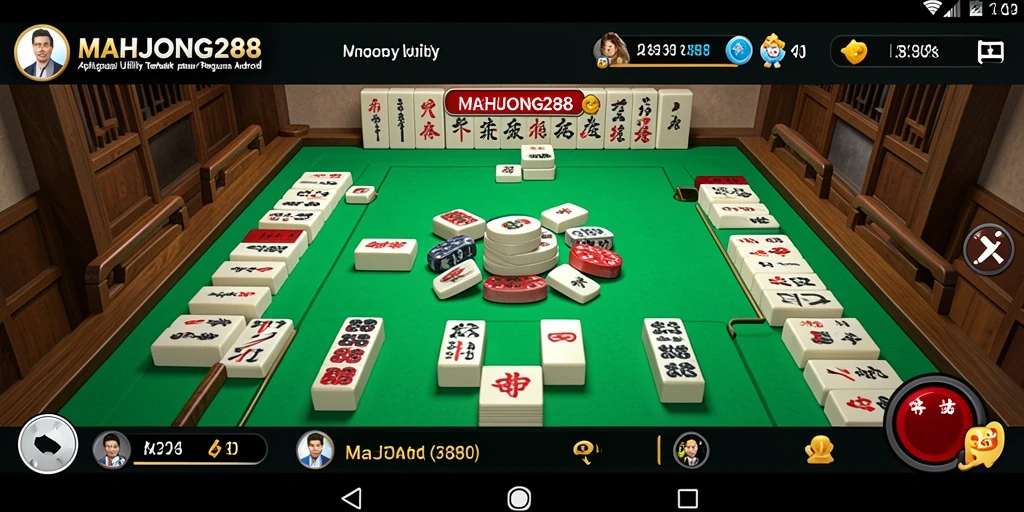 Tampilan antarmuka pengguna MAHJONG288 yang sederhana dan efektif.