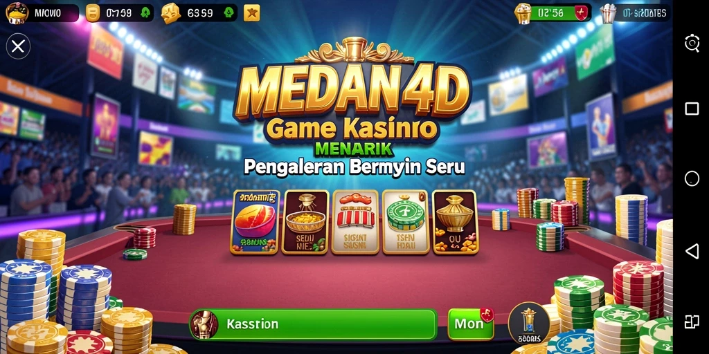 Tampilan gameplay <strong>MEDAN4D</strong> yang mendebarkan dan penuh aksi.