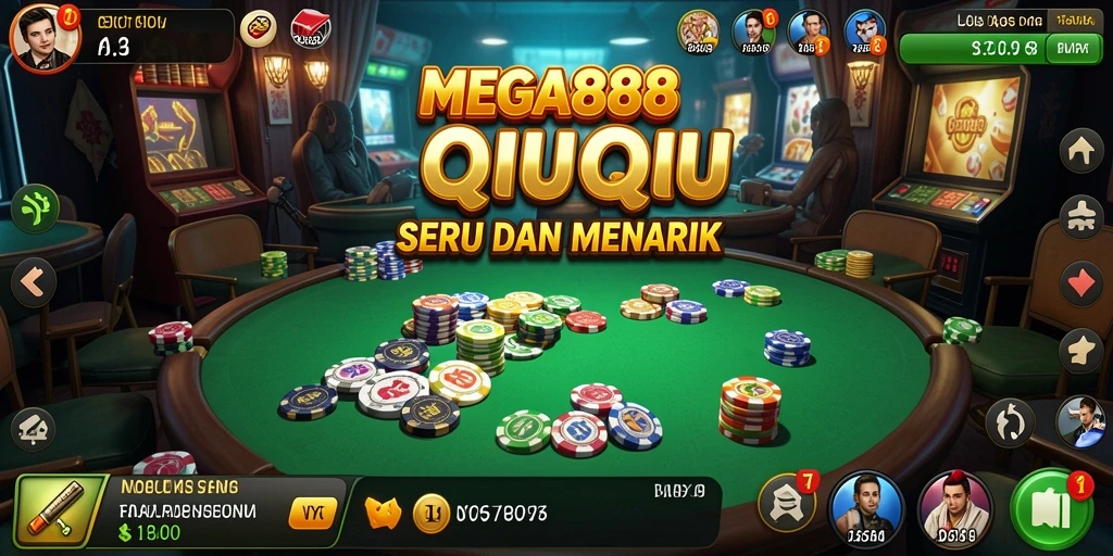Tampilan gameplay QiuQiu yang seru di MEGA888.