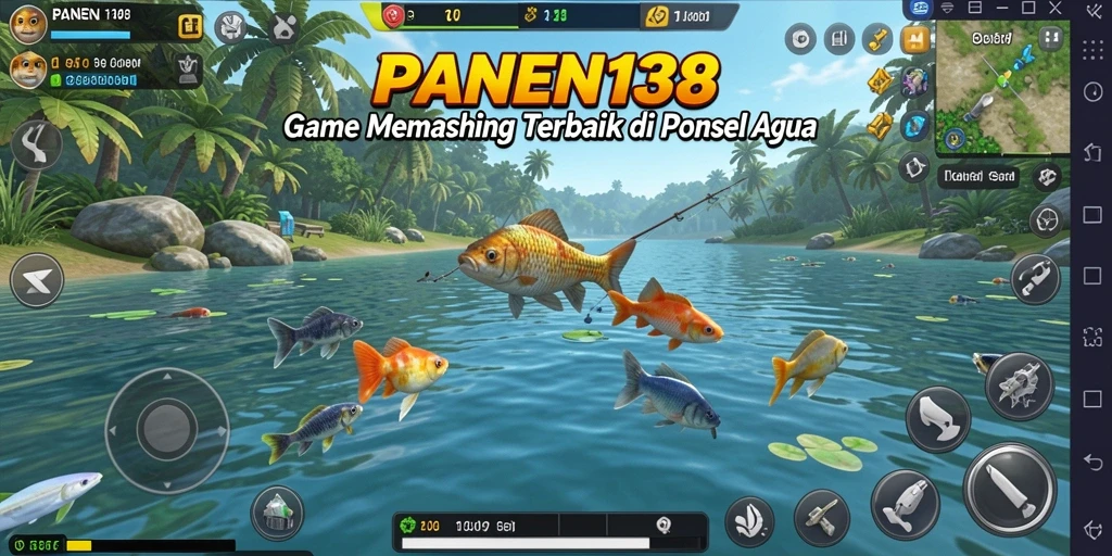 Tampilan gameplay PANEN138 yang memukau saat menangkap ikan.