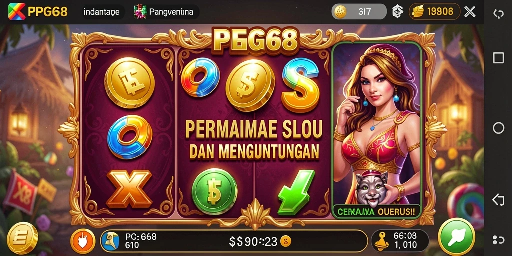 Tampilan gameplay Slot PGG68 yang menarik dan interaktif.