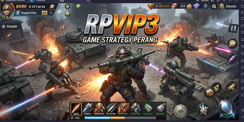 Tampilan menarik dari gameplay RPVIP3 yang seru dan mengasah strategi.