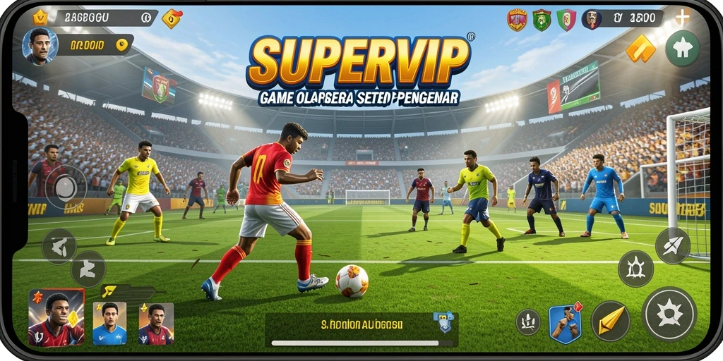 Tampilan menarik dari gameplay <strong>SUPERVIP</strong> yang penuh aksi olahraga.