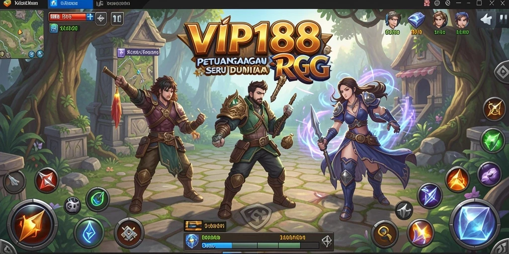 Tampilan gameplay <strong>VIP188</strong> yang menonjolkan aksi petualangan RPG.